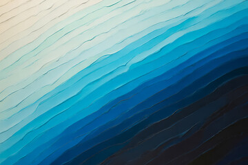 Obraz premium Gradient blue wavy lines abstract