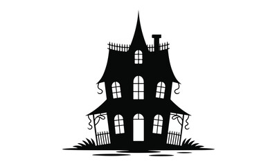 Haunted House Vector Illustration