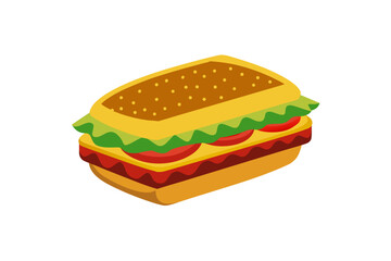sandwich design vector