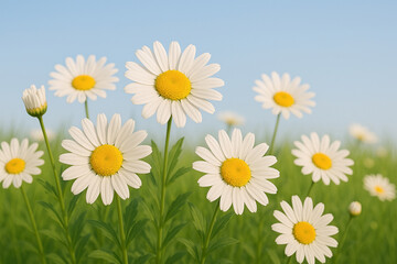 Fototapeta premium Field of daisies, 