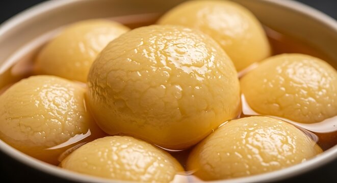 Delicious Bengali Rasgulla Indian Dessert Sweet Delicacy Rich Syrup Flavorful Traditional Cuisine