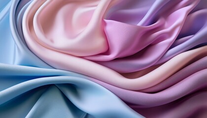 Obraz premium abstract folds of fabric in pastel colors with smooth texture