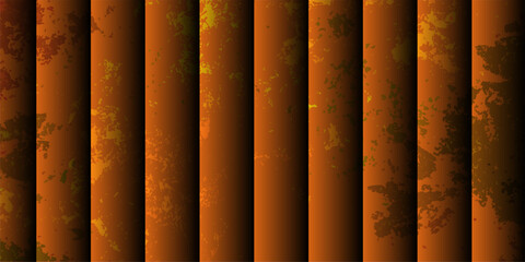 Abstract visually striking background with vertical striped bars in varying shades of glowing colors. Smoky, marbled, or cloudy texture depth and an illusion with structured pattern.