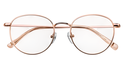 glasses on white background