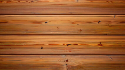 Fototapeta premium Detailed Close Up of Horizontal Wooden Planks Showcasing Natural Wood Grain Texture and Warm Rustic Tones Ideal for Backgrounds