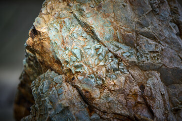 detailed colorful rock closeup