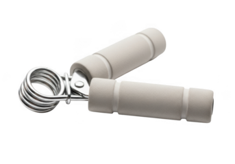 Hand gripper exercise tool isolated on transparent background