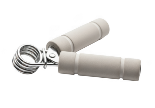 Hand gripper exercise tool isolated on transparent background