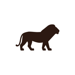 A lion silhouette standing proud.