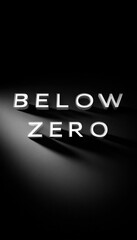 Minimalist Black and White Typography Design with Soft Vignetting