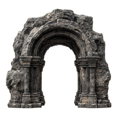 Obraz premium Ancient roman ruins isolated on transparent background
