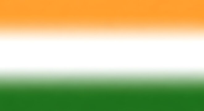 Vibrant Indian flag colors with soft gradient transition, perfect for patriotic themes