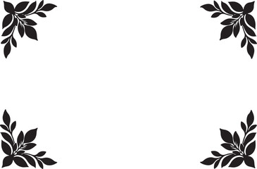 Floral Laser Cut Frame Vector Set
