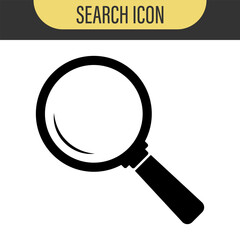 Search icons. Set of magnifying glass icons. Magnifier or loupe sign set. search icon Concept for finding people to work