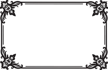 Floral Laser Cut Frame Vector Set
