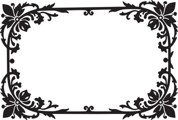 Floral Laser Cut Frame Vector Set
