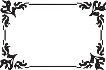 Floral Laser Cut Frame Vector Set
