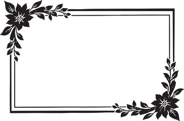 Floral Laser Cut Frame Vector Set
