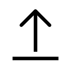 Arrow up alternative icon vector illustration