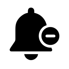 Obraz premium Bell minus icon vector illustration