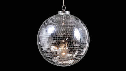 Fototapeta premium Sparkling Disco Ball: Reflecting Light and Adding Glamour to Any Event!