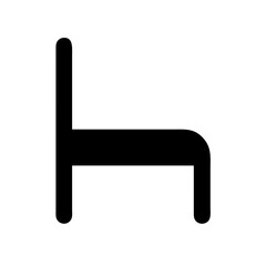 Chair circle icon vector illustration