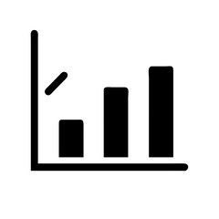 Chart bar alternative icon vector illustration