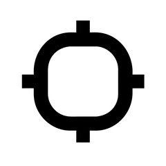 Obraz premium Chip circle icon vector illustration