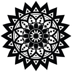mandala round ornament