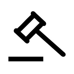 Gavel alternative icon vector illustration