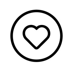 Heart circle icon vector illustration