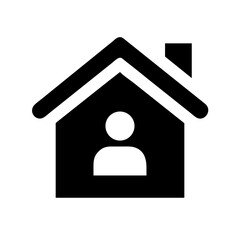 Home user icon vector illustration
