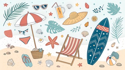 summer seamless background