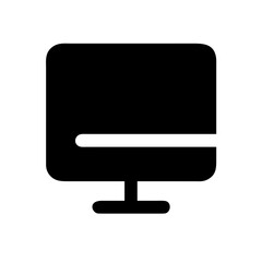 Monitor remove icon vector illustration