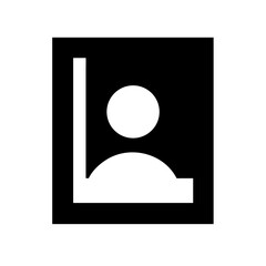 Portrait icon vector illustration
