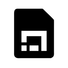 Obraz premium SIM card alternative icon vector illustration