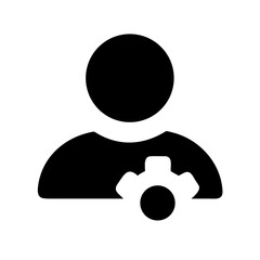 User settings square icon vector illustration