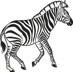 Fototapeta premium Black Zebra Symbol