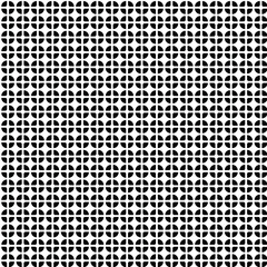 Black and white vector seamless pattern with small diamonds , star shapes ,rhombuses .Abstract black and white geometric texture .Simple minimal wide repeat background .