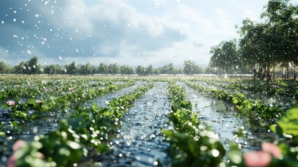 Digital Weather Hub for Forecasting Rainfall Optimization in Fields