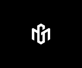 letter mg gm modern clean logo