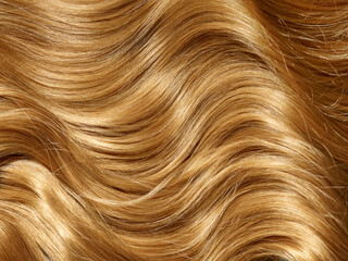 Fototapeta premium wavy blonde hair