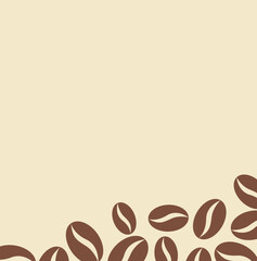  Abstract coffee beans banner. Coffee template
