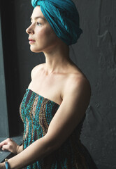 Portrait of a beautiful asian woman.