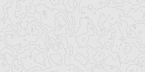 Topographic grey line on modern seamless cartography map relief patterns geometric technology mountain landscape grid map, geographic relief line art contour texture grid terrain map background.