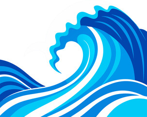 Pop blue and yellow vector background material icon