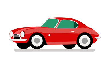 Classic 1960s Italian Sports Car Vector Design – Sleek Retro Automobile Illustration Perfect for Vintage Car Enthusiasts, Automotive Projects, and Classic Car Collections
