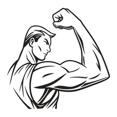 
Brawny caucasian arm