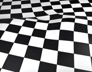 Obraz premium Checkered flag waving (3)