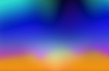 Obraz premium background with a smooth gradient transition from deep blues to warm oranges, creating a sense of depth and contrast. Ideal for professional presentations, corporate websites, app interfaces, artistic